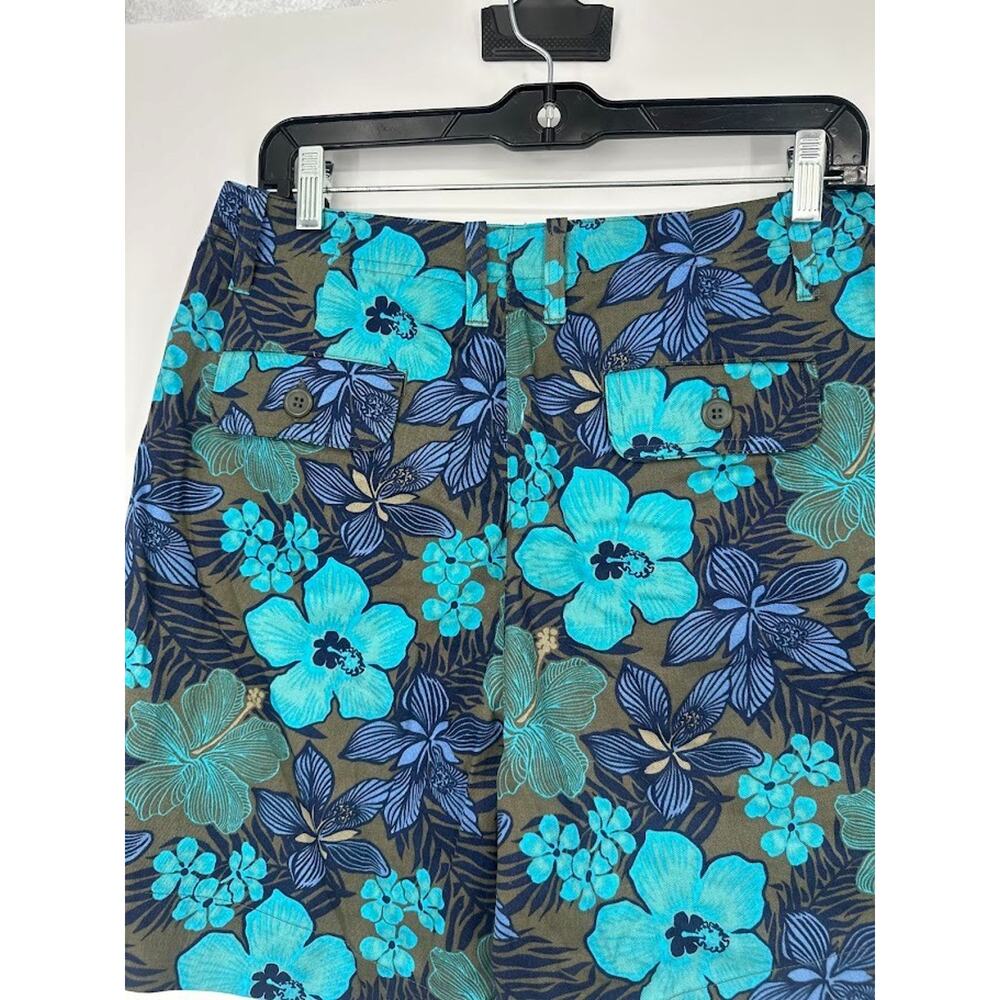 Studio Works Womens 14 Shorts Tropical Resort Floral Cruise‎ Vacation Travel 7" - Picture 3 of 8
